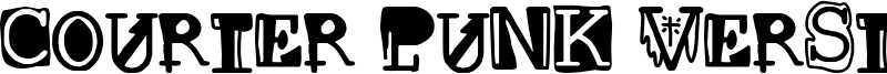 Courier punk Version Font