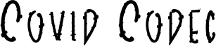 Covid Codec Font