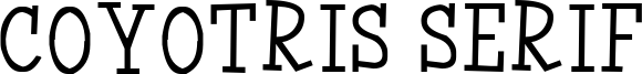 Coyotris Serif Font