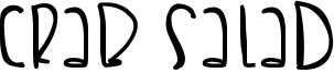 Crab Salad Font