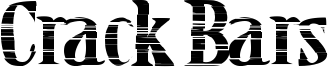 Crack Bars Font