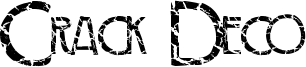 Crack Deco Font