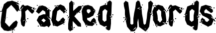 Cracked Words Font