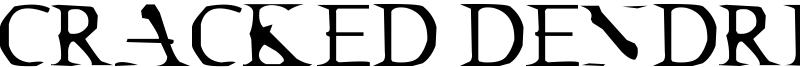Cracked Dendrite Font