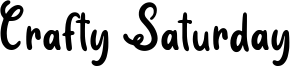 Crafty Saturday Font