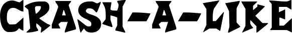 Crash-a-Like Font