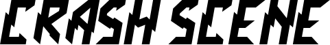 Crash Scene Font