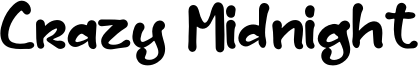 Crazy Midnight Font