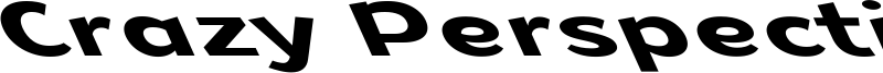 Crazy Perspective Font