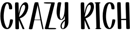 Crazy Rich Font