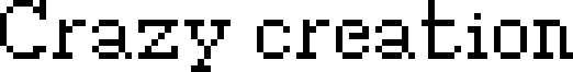 Crazy creation Font