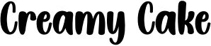 Creamy Cake Font