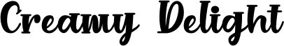 Creamy Delight Font