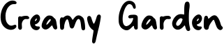Creamy Garden Font