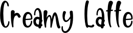 Creamy Latte Font