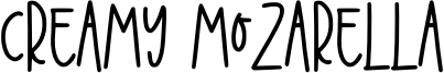 Creamy Mozarella Font