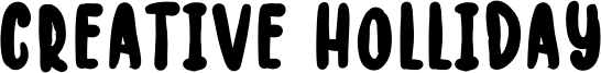 Creative Holliday Font
