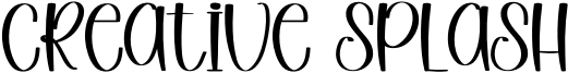 Creative Splash Font