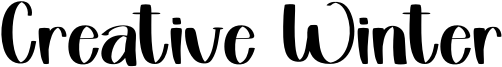 Creative Winter Font