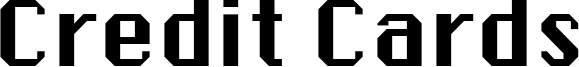 Credit Cards Font
