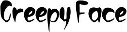 Creepy Face Font
