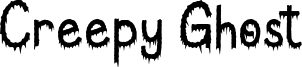Creepy Ghost Font
