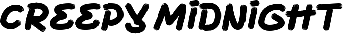 Creepy Midnight Font