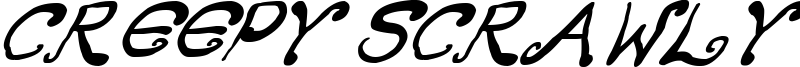 Creepy Scrawly Italic.otf
