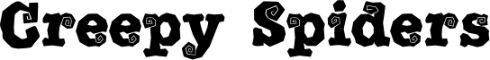 Creepy Spiders Font