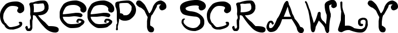 Creepy Scrawly Font