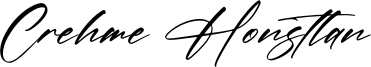 Crehme Honstlan Font