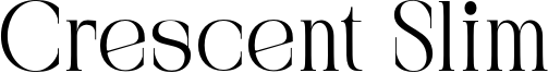 Crescent Slim Font