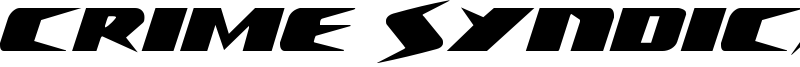 Crime Syndicate Font