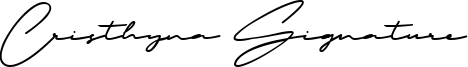 Cristhyna Signature Font
