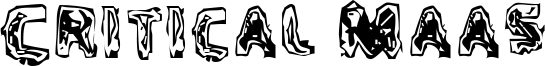 Critical Maas Font