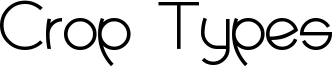 Crop Types Font