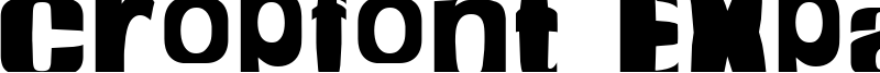 Cropfont Expanded Font