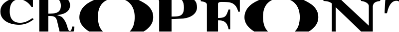 CropFont Xtra Font