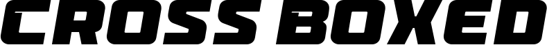 Cross Boxed Font