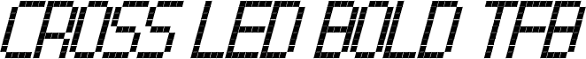 Cross led tfb bold cursive.ttf