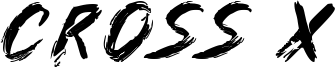 Cross X Font