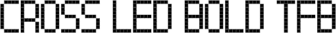 Cross Led Bold TFB Font
