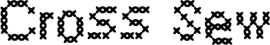 Cross Sew Font