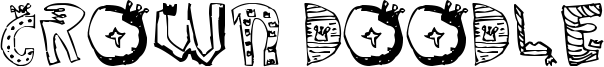 Crown Doodle Font