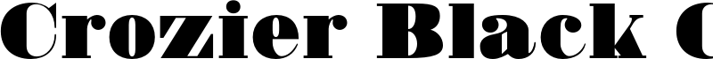 Crozier Black CF Font