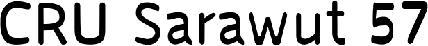 CRU Sarawut 57 Font