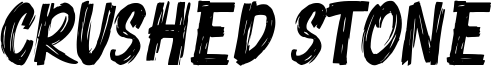 Crushed Stone Font