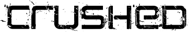 Crushed Font