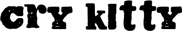 Cry Kitty Font