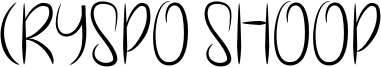 Cryspo Shoop Font